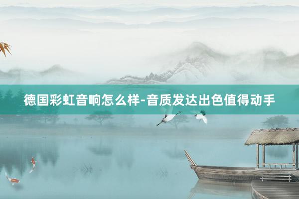 德国彩虹音响怎么样-音质发达出色值得动手